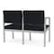 Lesro Lenox 2 Seat Tandem Seating W/ Arm, 43.5 in W 24.5 in L 32 in H LS2103 - alternate 2